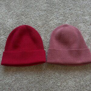 Stylish Red and Pink Knit Beanies GAP